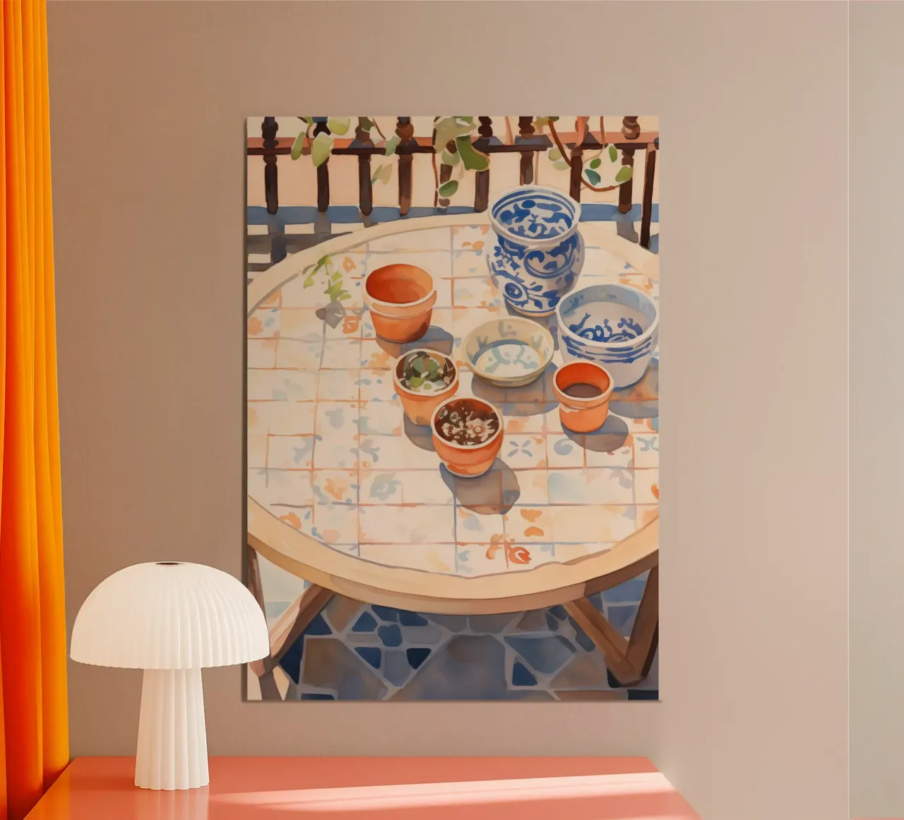 Boho Bella Vita 25 Still 2 poster con telaio in legno da Boho Print Collection