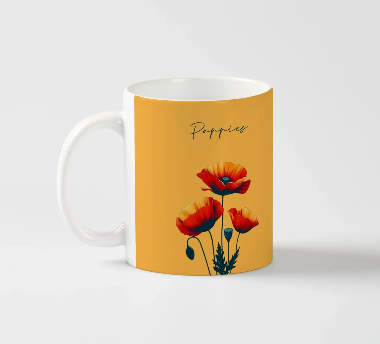 Papaveri tazza in ceramica da Digital Naive