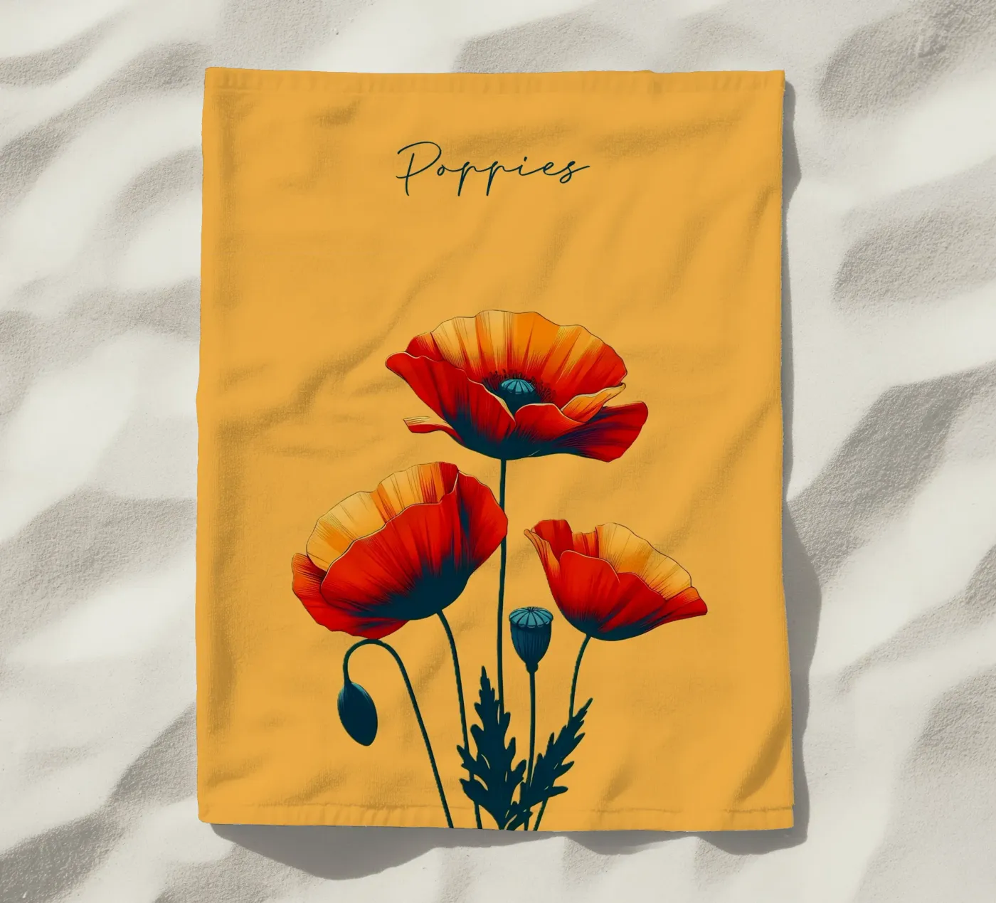 Poppies telo mare da Digital Naive