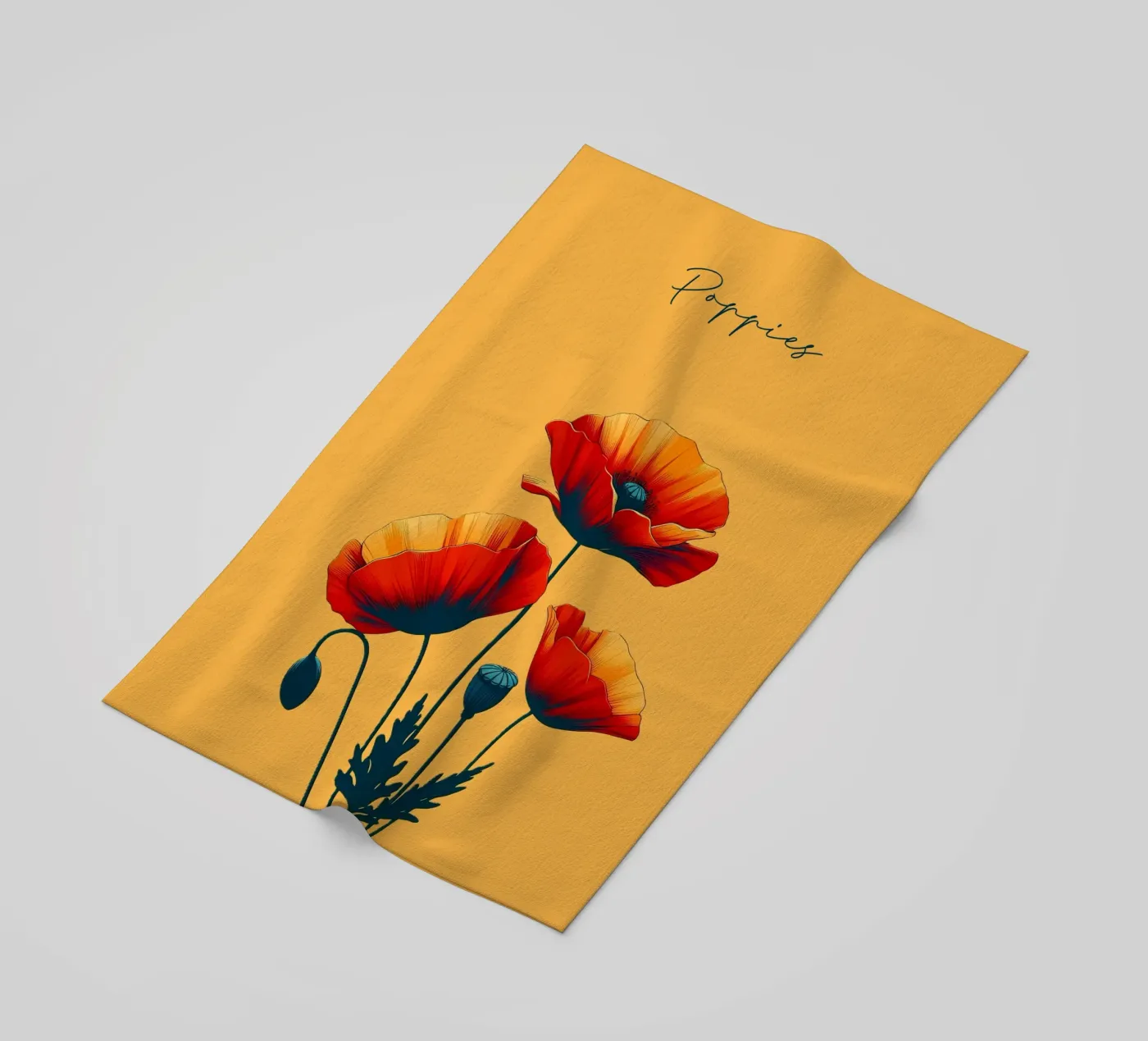 Poppies telo mare da Digital Naive