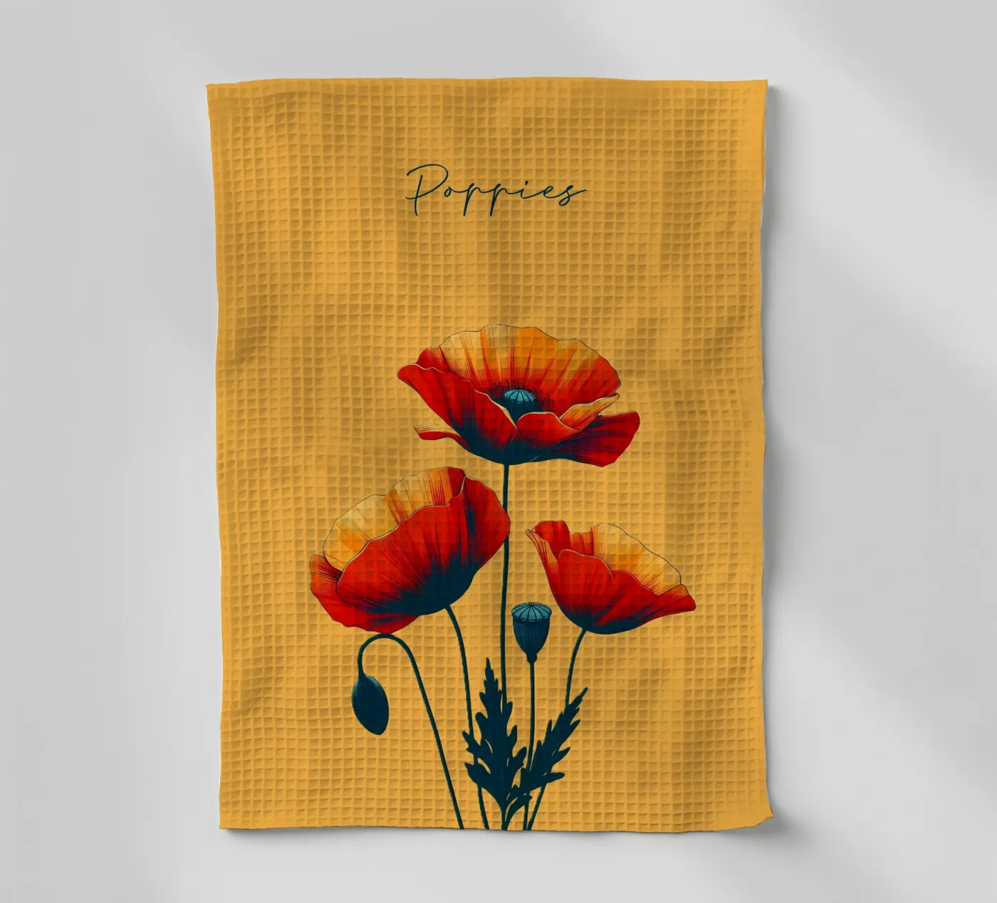 Coquelicots torchon de Digital Naive