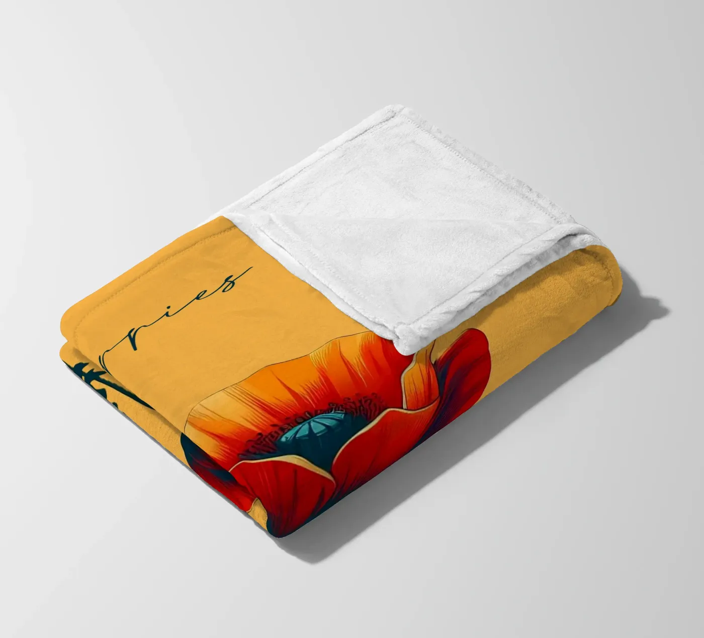 Coquelicots plaid polaire de Digital Naive