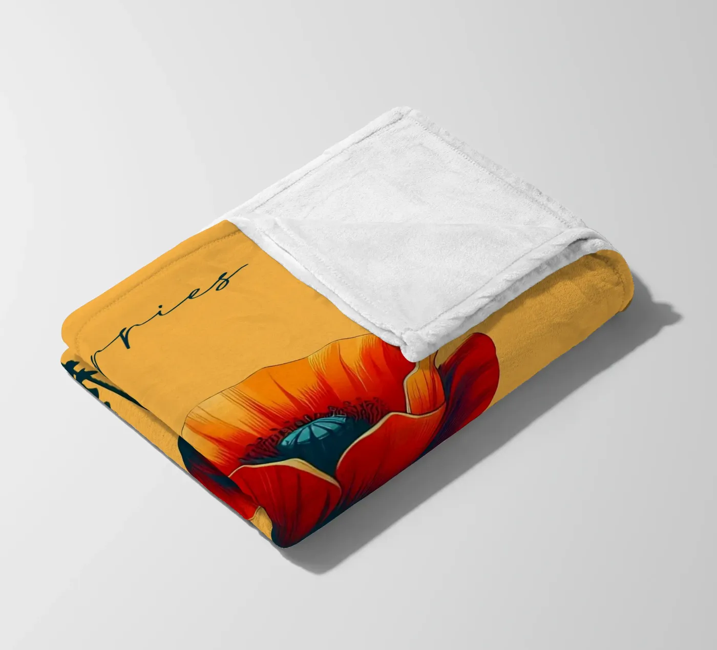 Coquelicots plaid polaire de Digital Naive