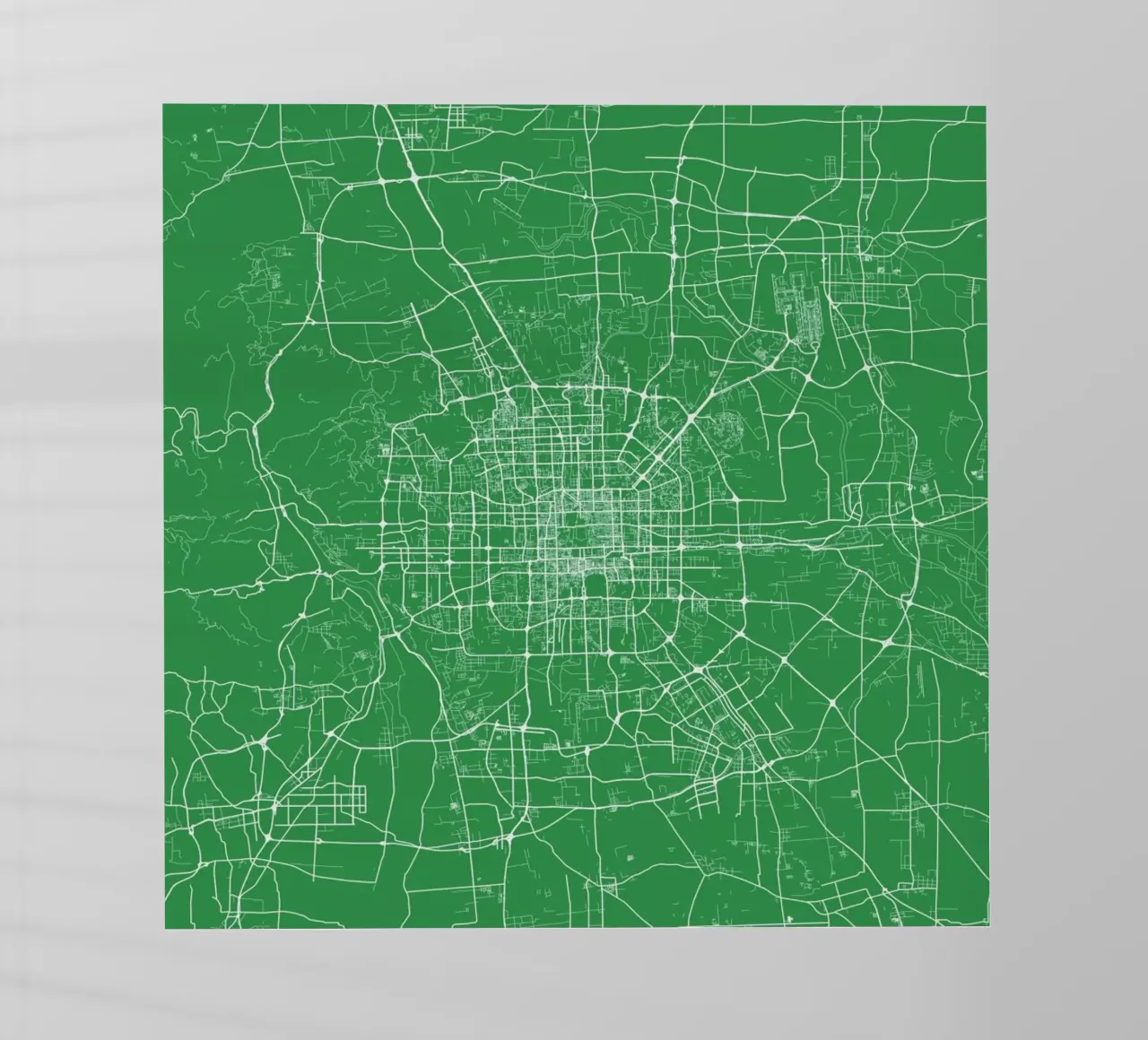 Bejing Green pellicola backlit da Urban Maps
