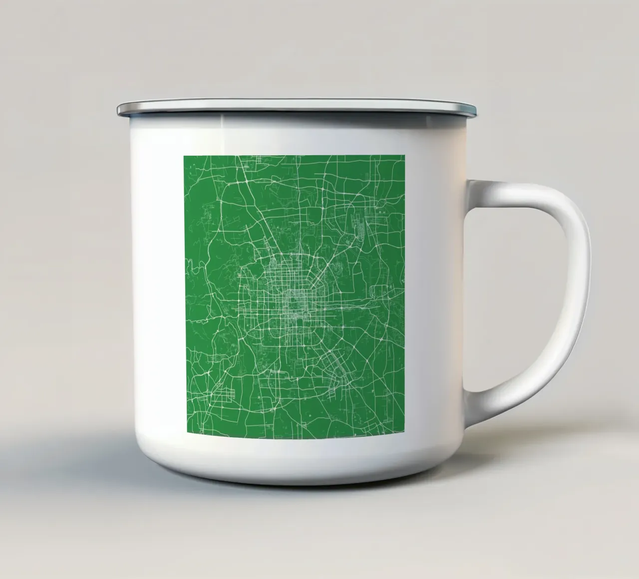 Bejing Green tazza in smalto da Urban Maps