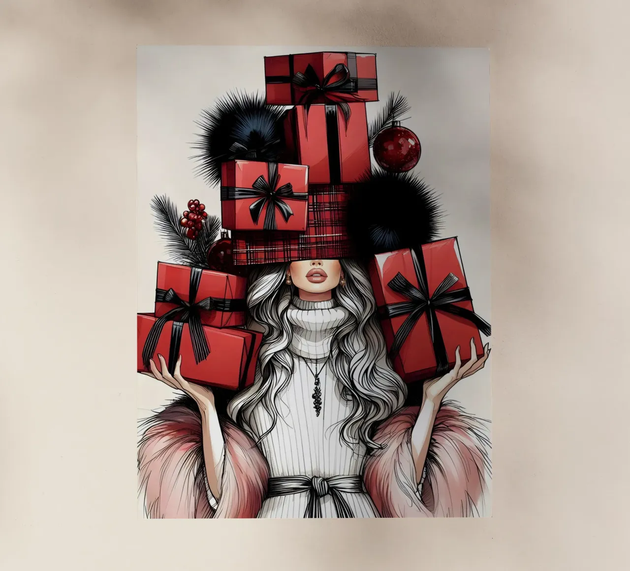 COMPRAS NAVIDEÑAS lámina retroiluminada de ARTOMATIC