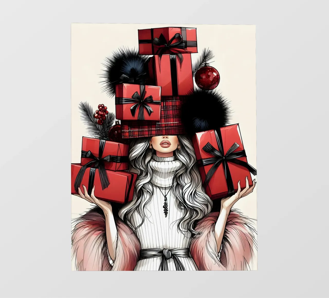 COMPRAS NAVIDEÑAS lámina retroiluminada de ARTOMATIC