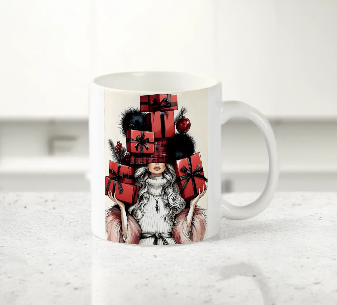 COMPRAS NAVIDEÑAS taza de cerámica de ARTOMATIC