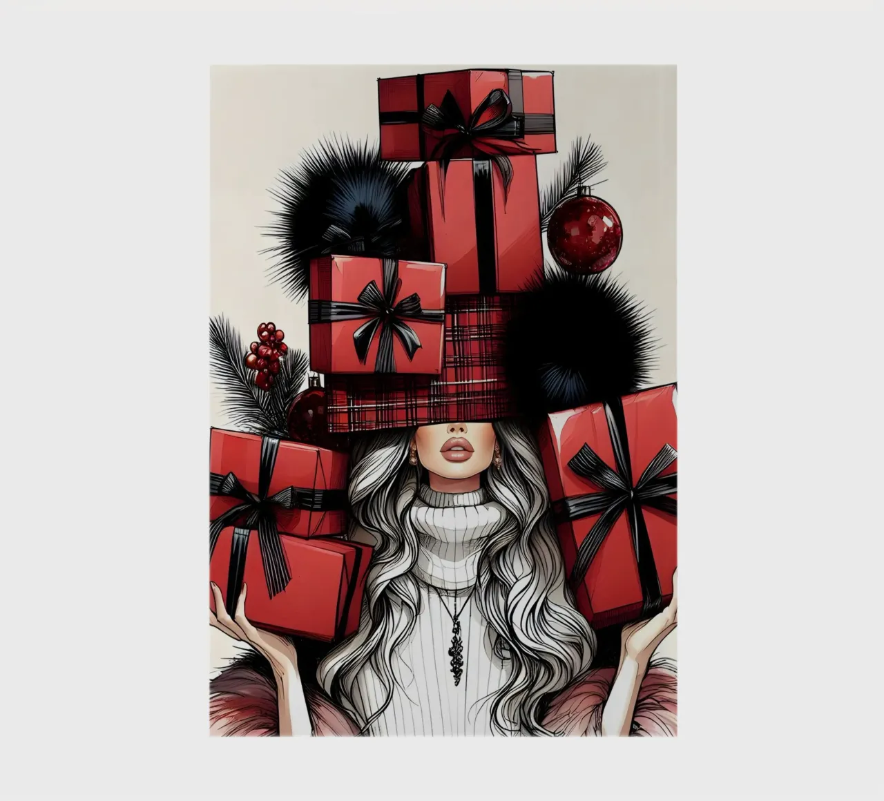 CHRISTMAS SHOPPING notebook by ARTOMATIC