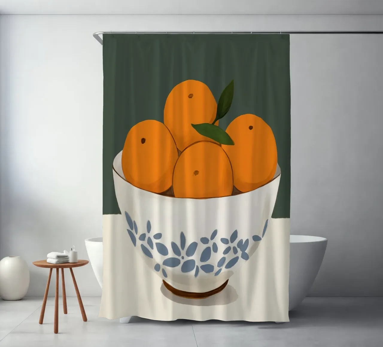 Boho Bella Vita 26 Oranges 1 tenda da doccia da Boho Print Collection