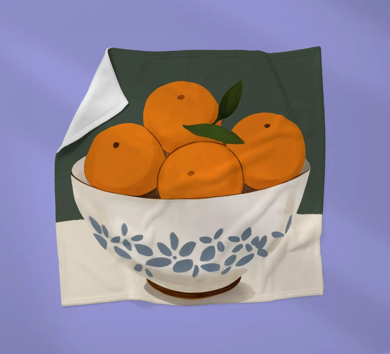 Boho Bella Vita 26 Oranges 1 coperta in pile da Boho Print Collection