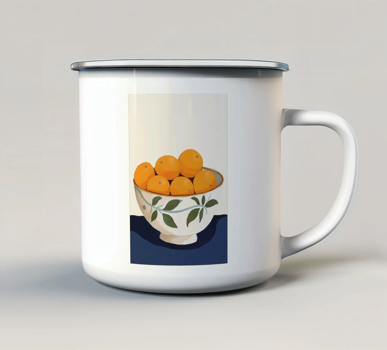 Boho Bella Vita 26 Oranges 2 tazza in smalto da Boho Print Collection