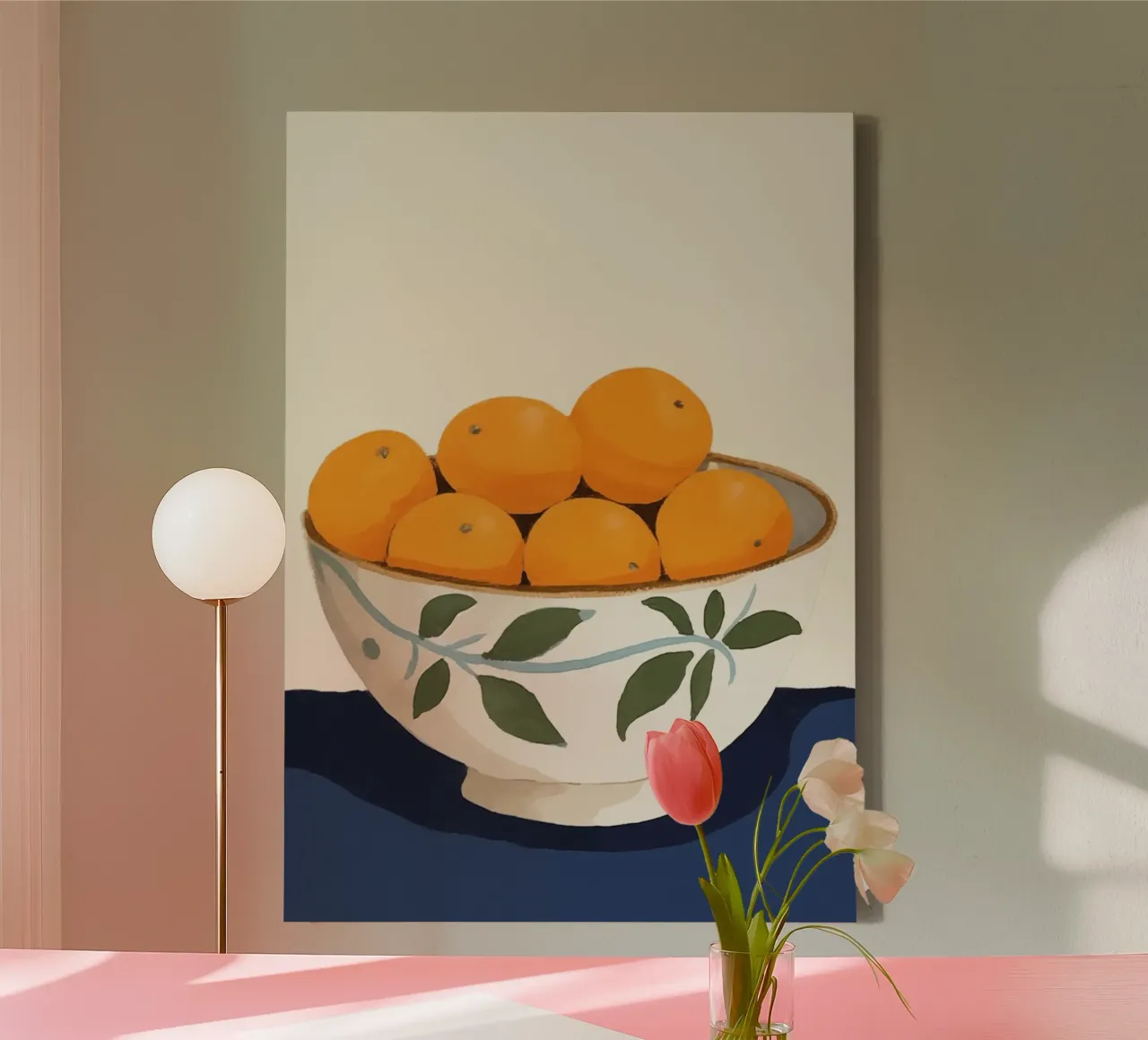 Boho Bella Vita 26 Oranges 2 tela con Cornice a cassetta da Boho Print Collection