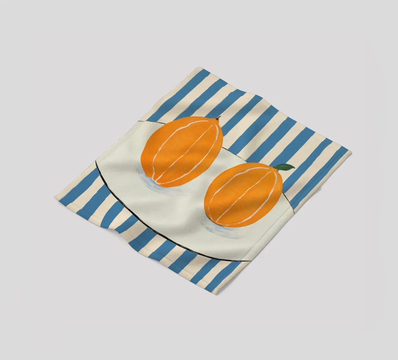 Boho Bella Vita 26 Oranges 3 coperta in pile da Boho Print Collection