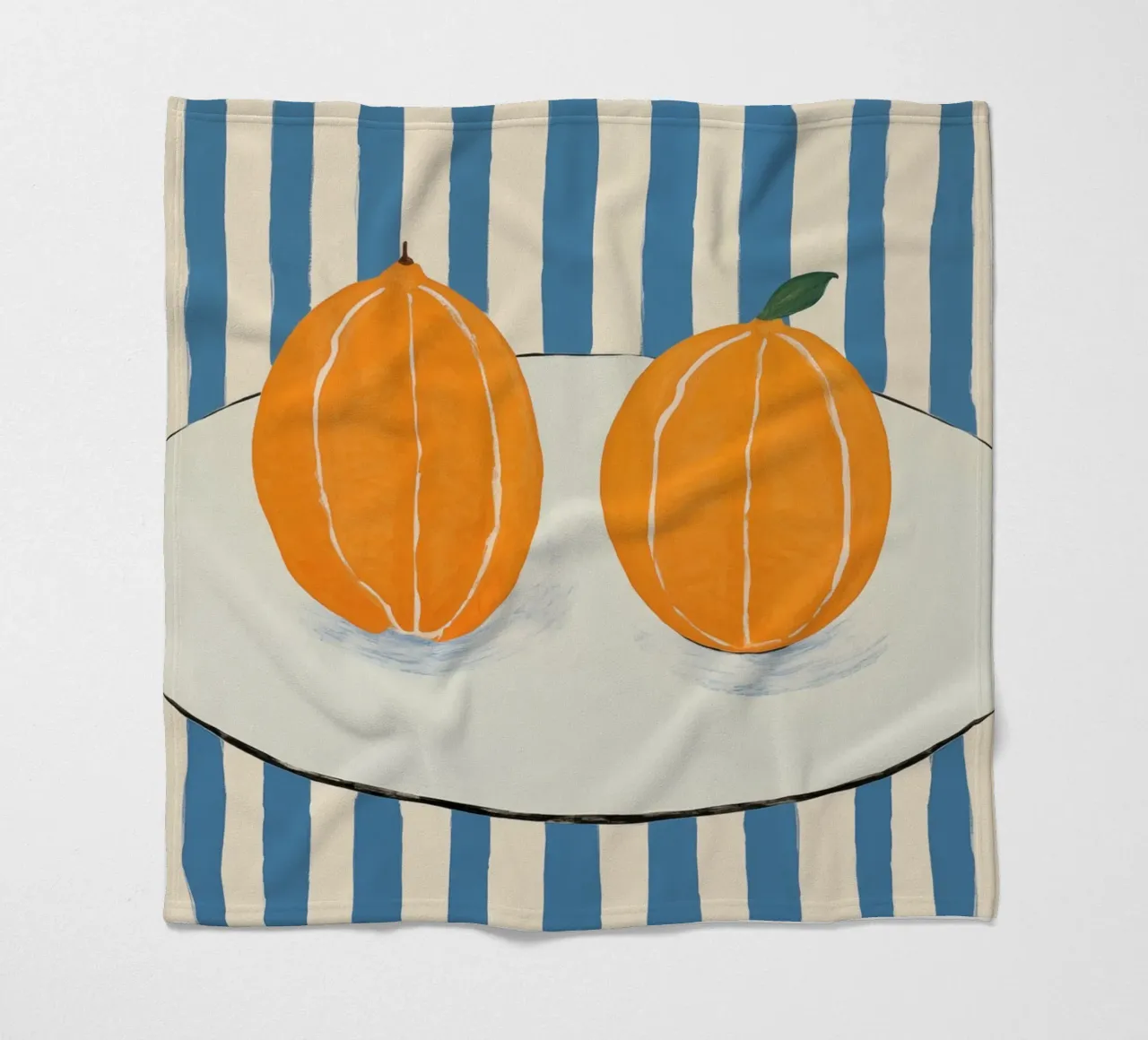 Boho Bella Vita 26 Oranges 3 coperta in pile da Boho Print Collection