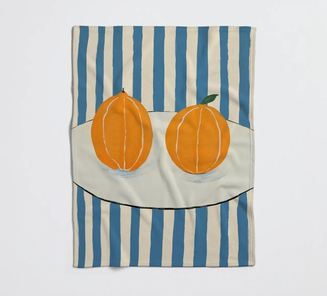 Boho Bella Vita 26 Oranges 3 coperta in pile da Boho Print Collection