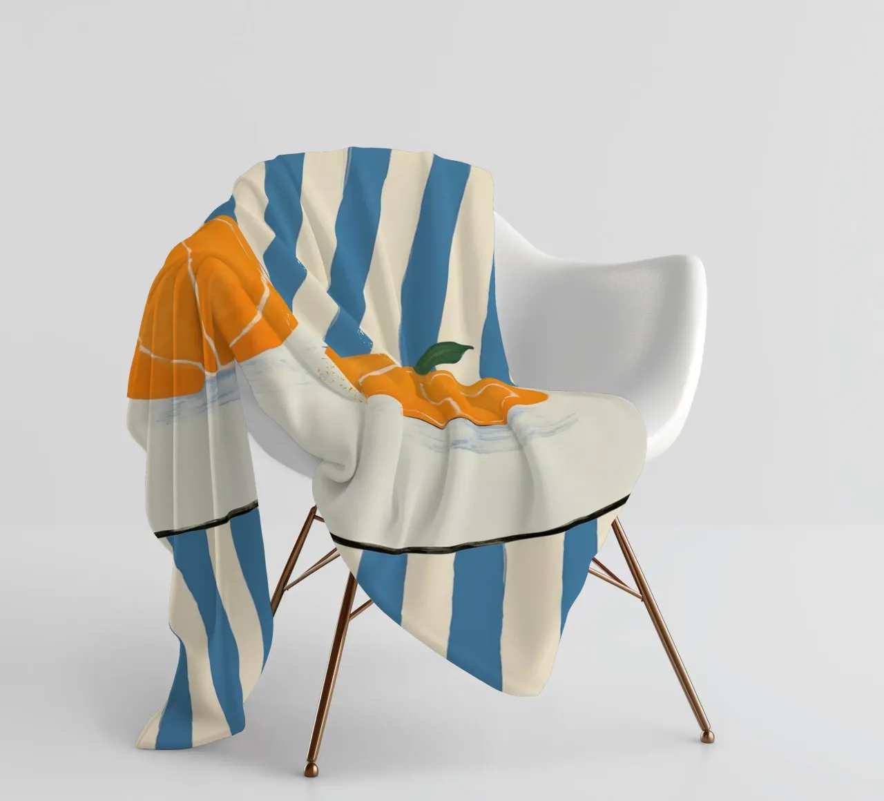 Boho Bella Vita 26 Oranges 3 coperta in pile da Boho Print Collection