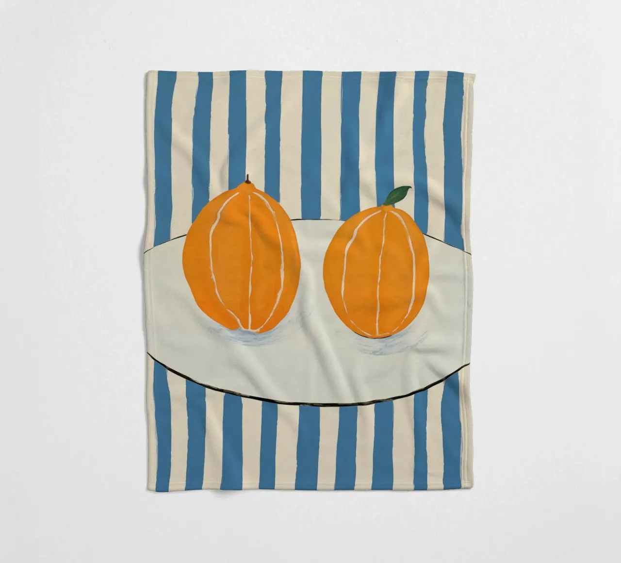 Boho Bella Vita 26 Oranges 3 coperta in pile da Boho Print Collection