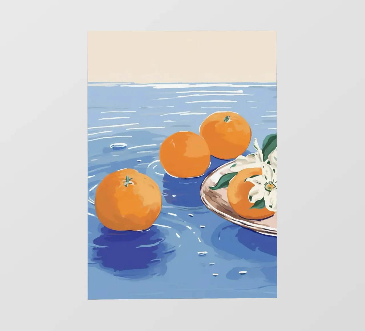 Boho Bella Vita 26 Oranges 4 telo in pvc da Boho Print Collection