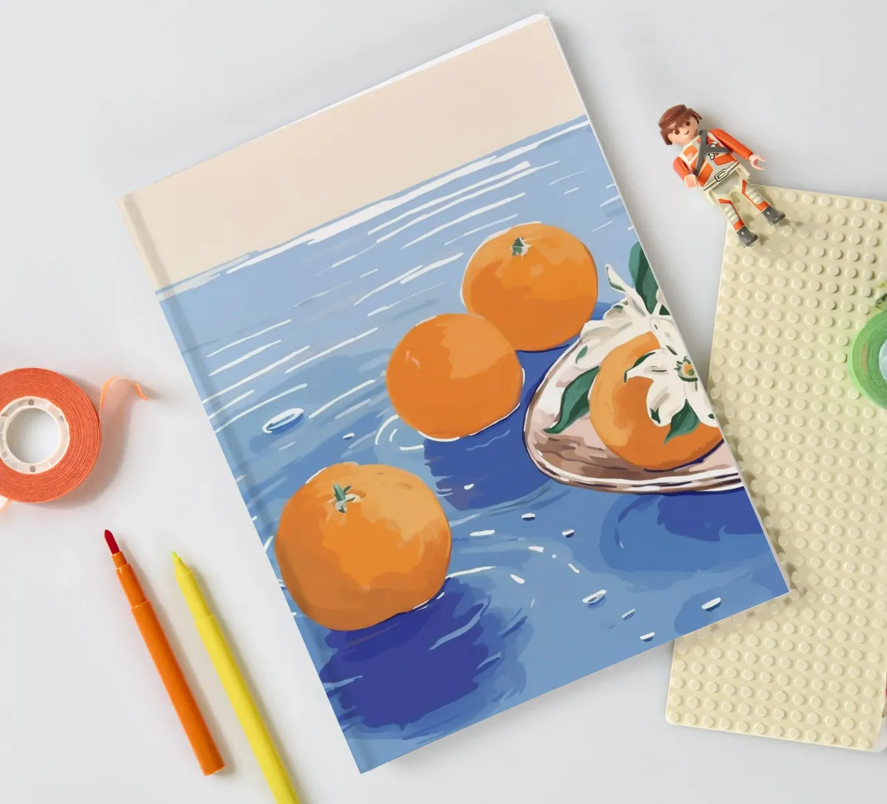 Boho Bella Vita 26 Oranges 4 notebook by Boho Print Collection