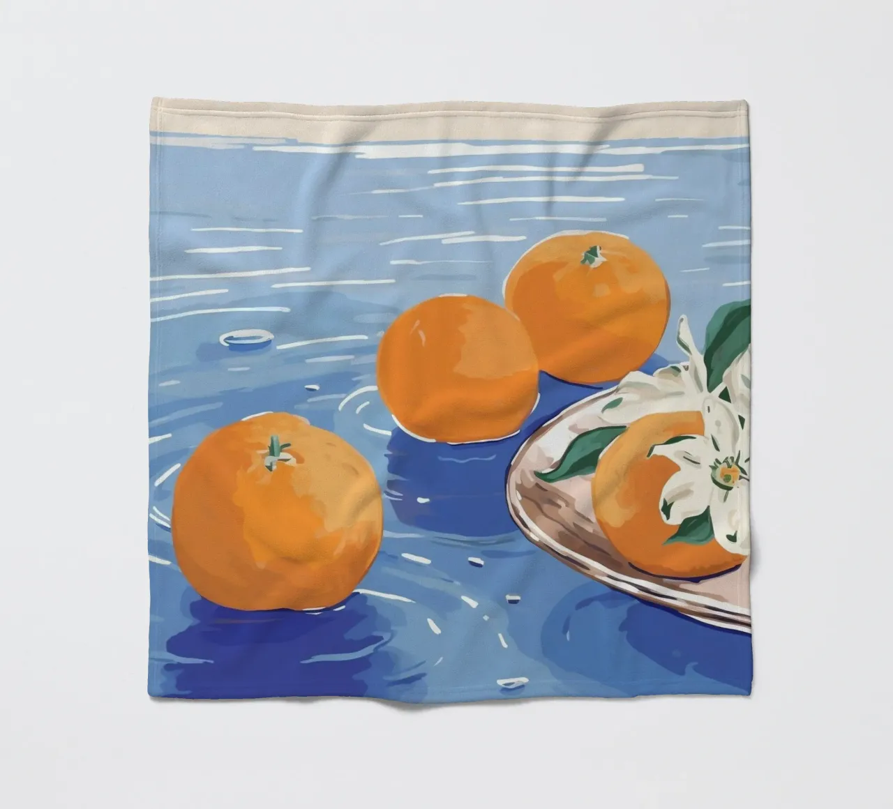 Boho Bella Vita 26 Oranges 4 coperta in pile da Boho Print Collection