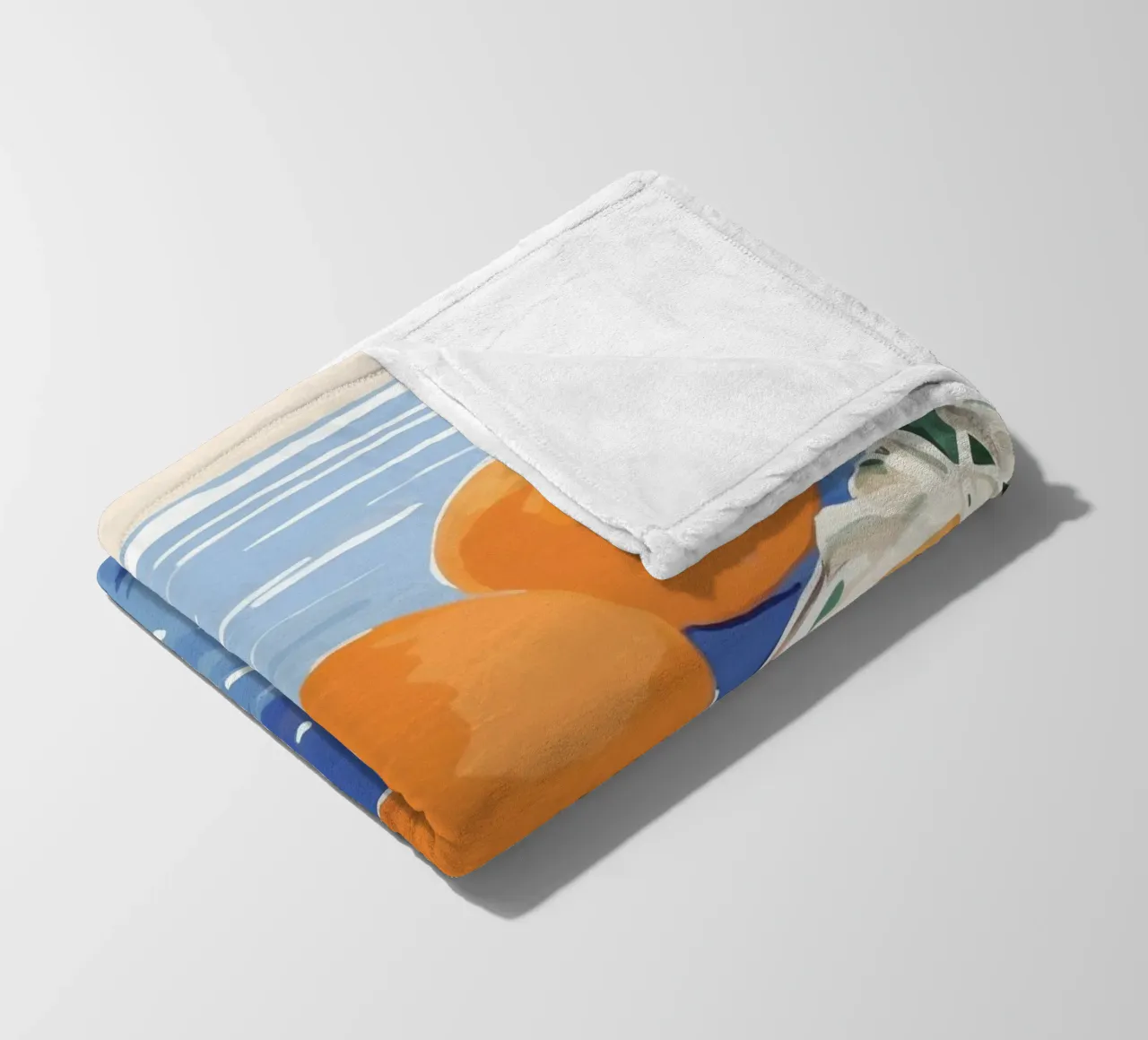Boho Bella Vita 26 Oranges 4 coperta in pile da Boho Print Collection