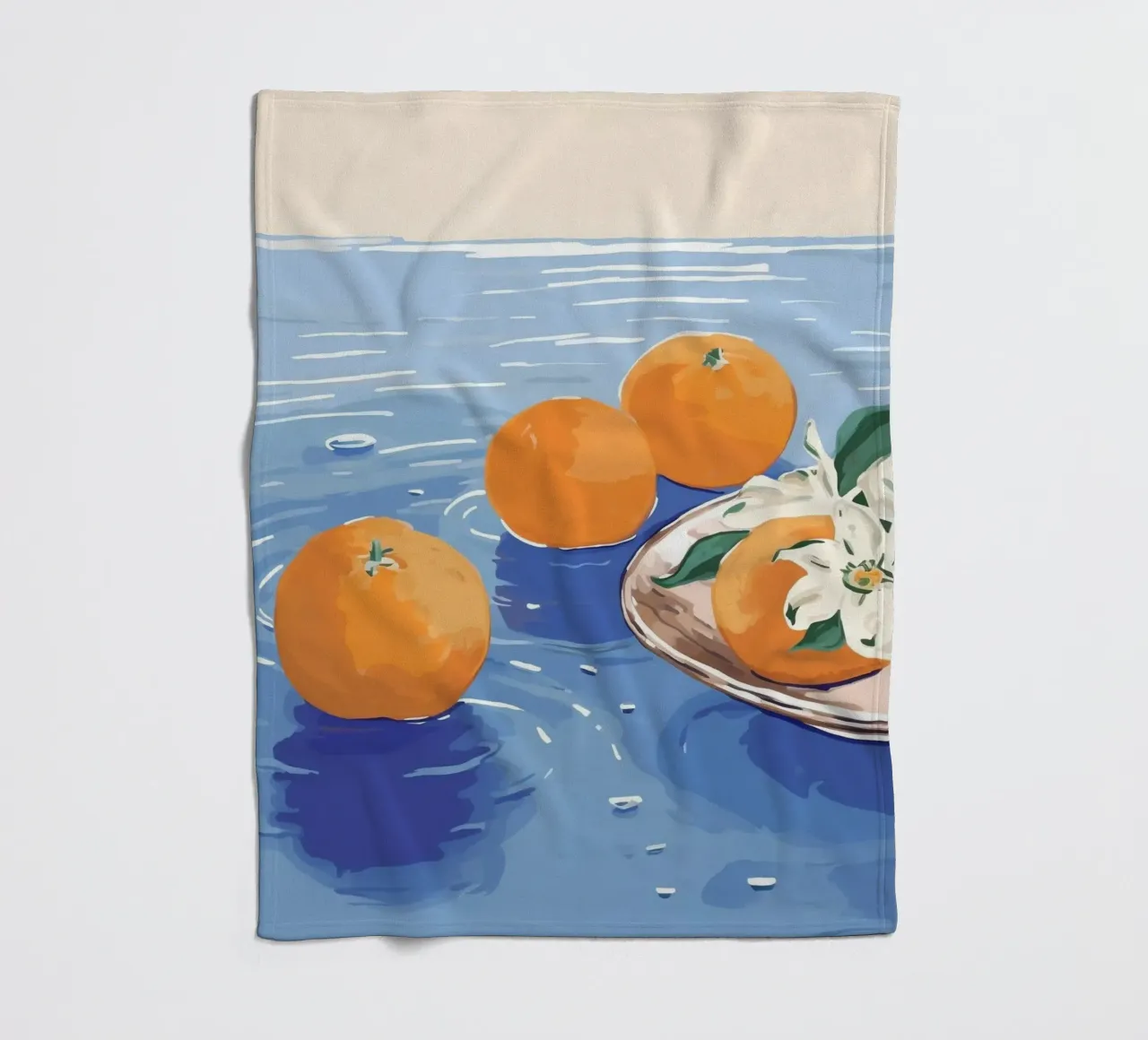 Boho Bella Vita 26 Oranges 4 coperta in pile da Boho Print Collection