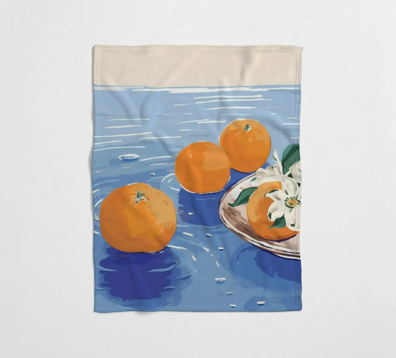 Boho Bella Vita 26 Oranges 4 coperta in pile da Boho Print Collection