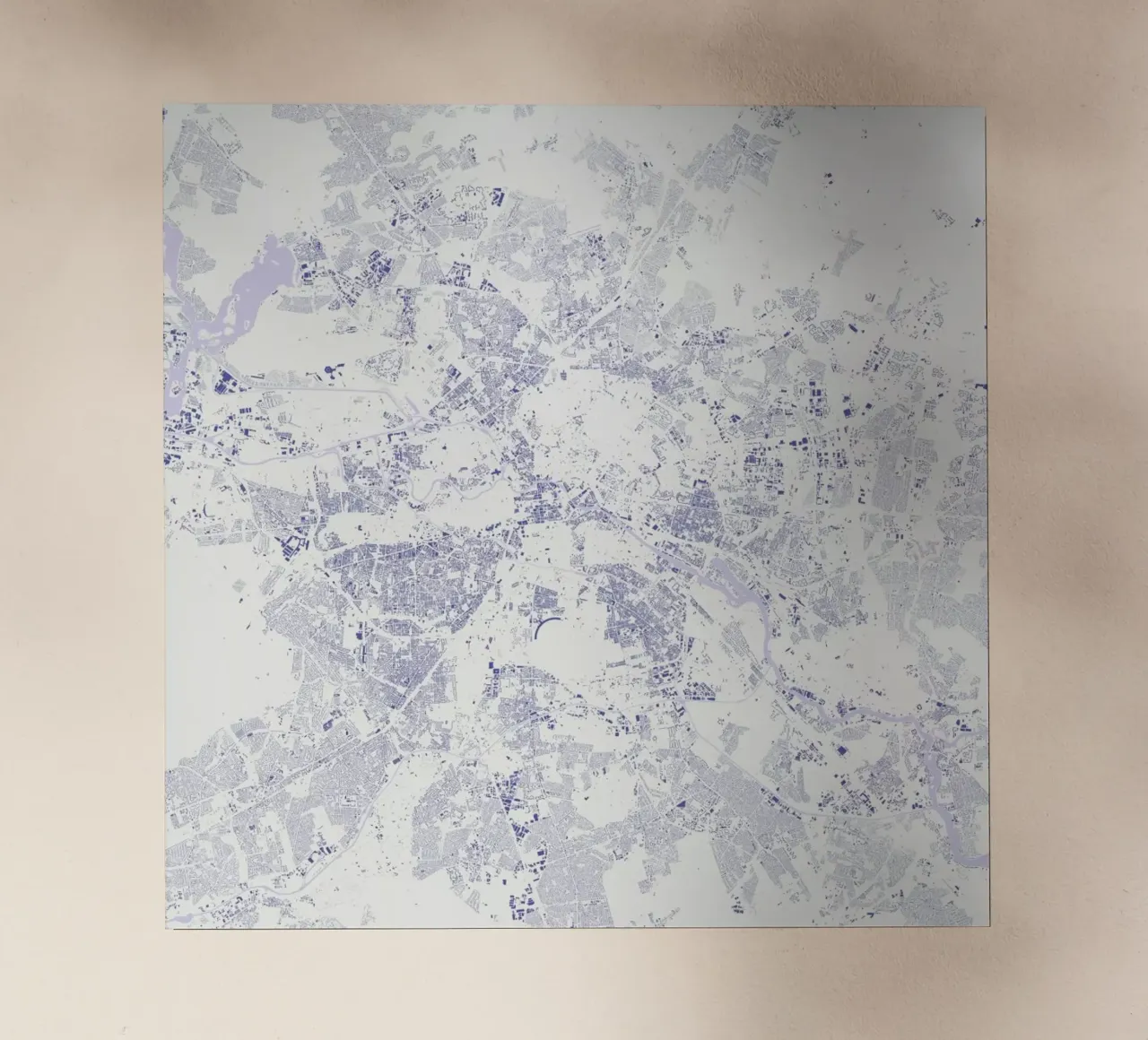 Berlin Blue pellicola backlit da Urban Maps