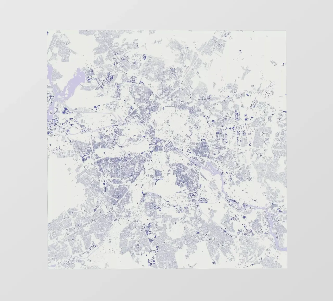 Berlin Blue pellicola backlit da Urban Maps