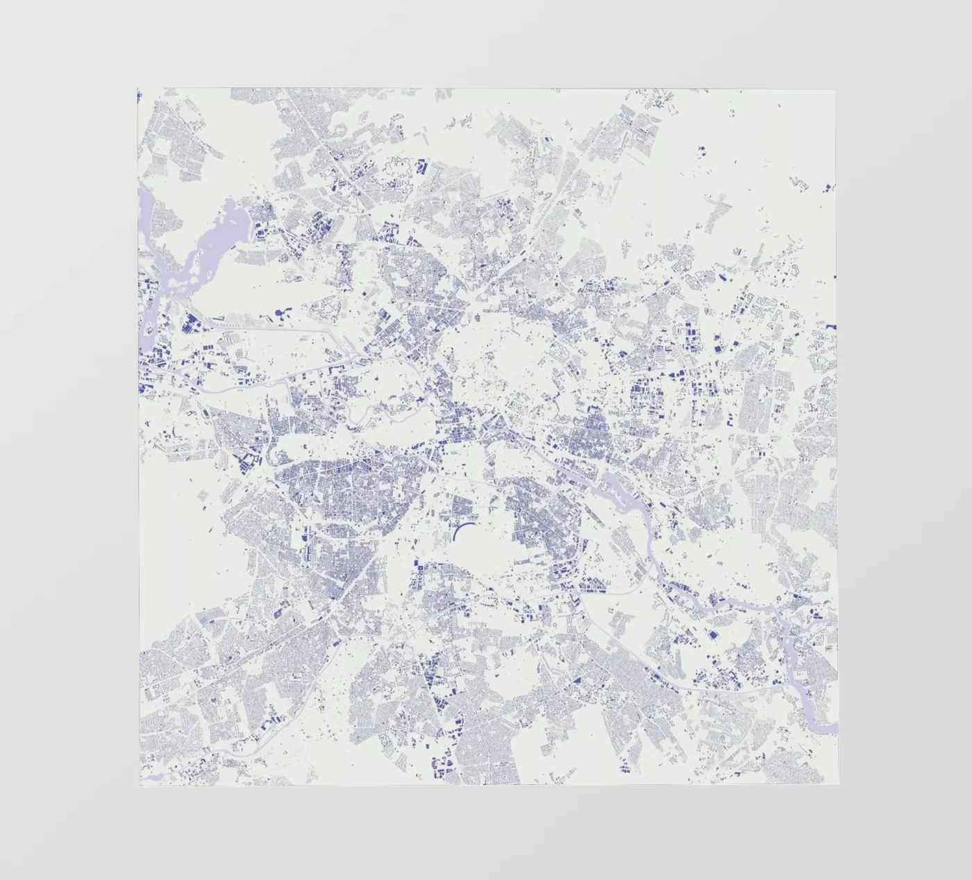 Berlin Blue pellicola backlit da Urban Maps
