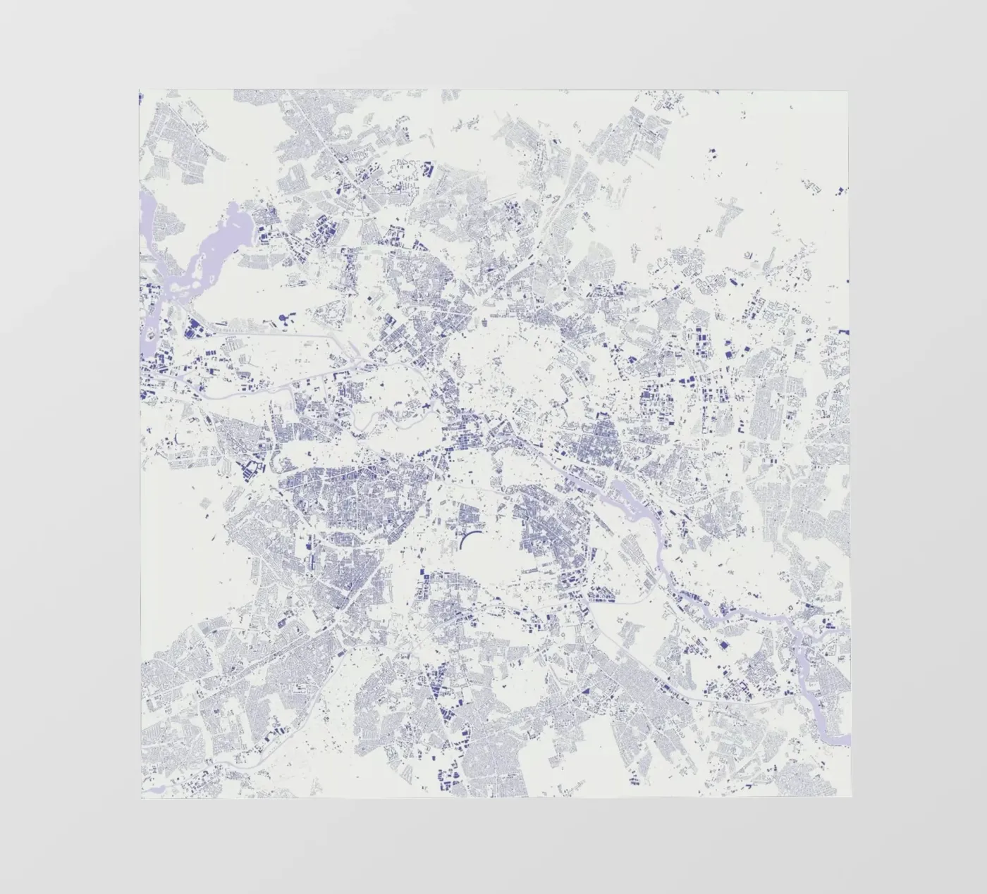 Berlin Blue pellicola backlit da Urban Maps