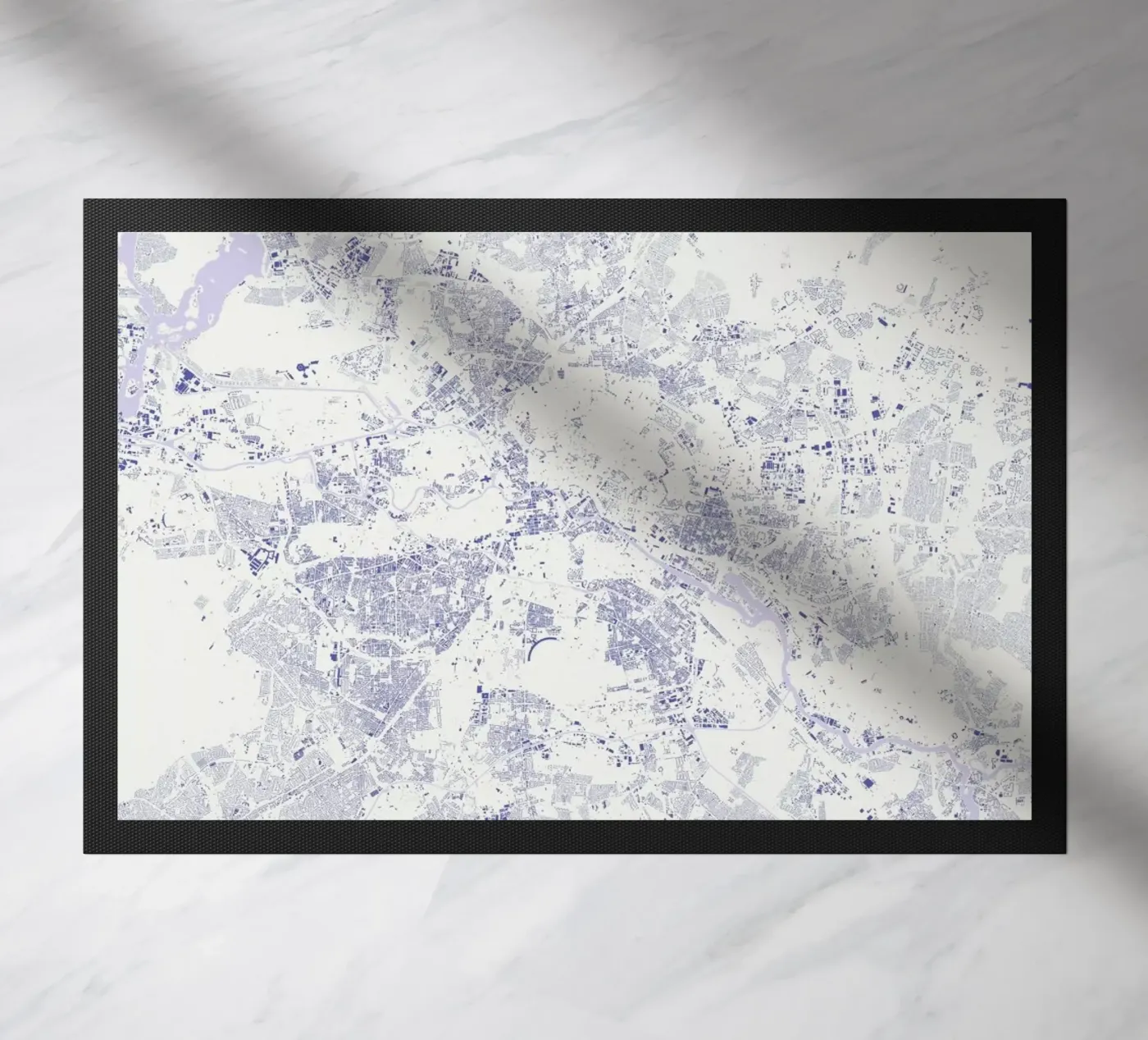 Berlin Blue doormat by Urban Maps