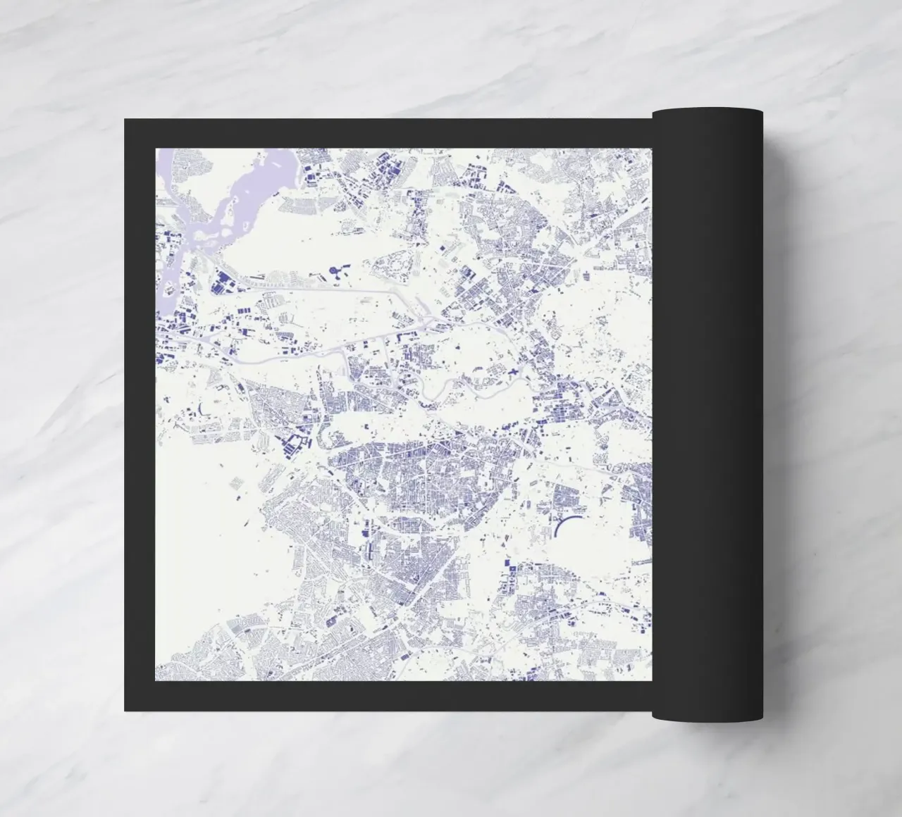 Berlin Blue deurmat van Urban Maps