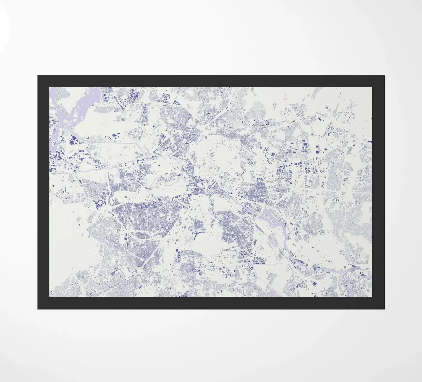 Berlin Blue doormat by Urban Maps