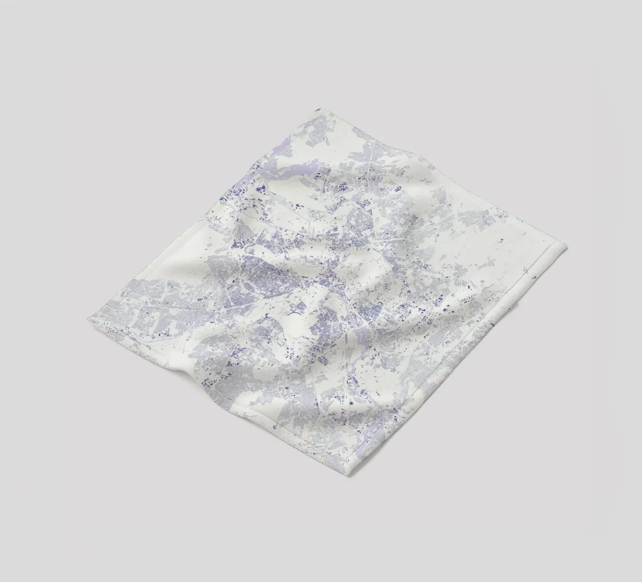 Berlin Blue Fleecedecke von Urban Maps