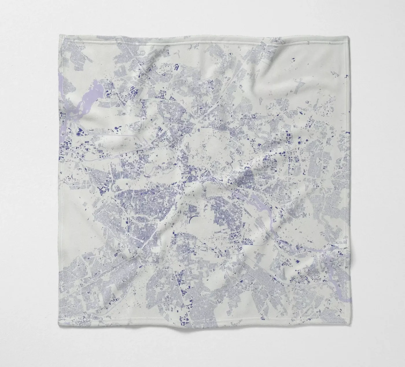 Berlin Blue coperta in pile da Urban Maps