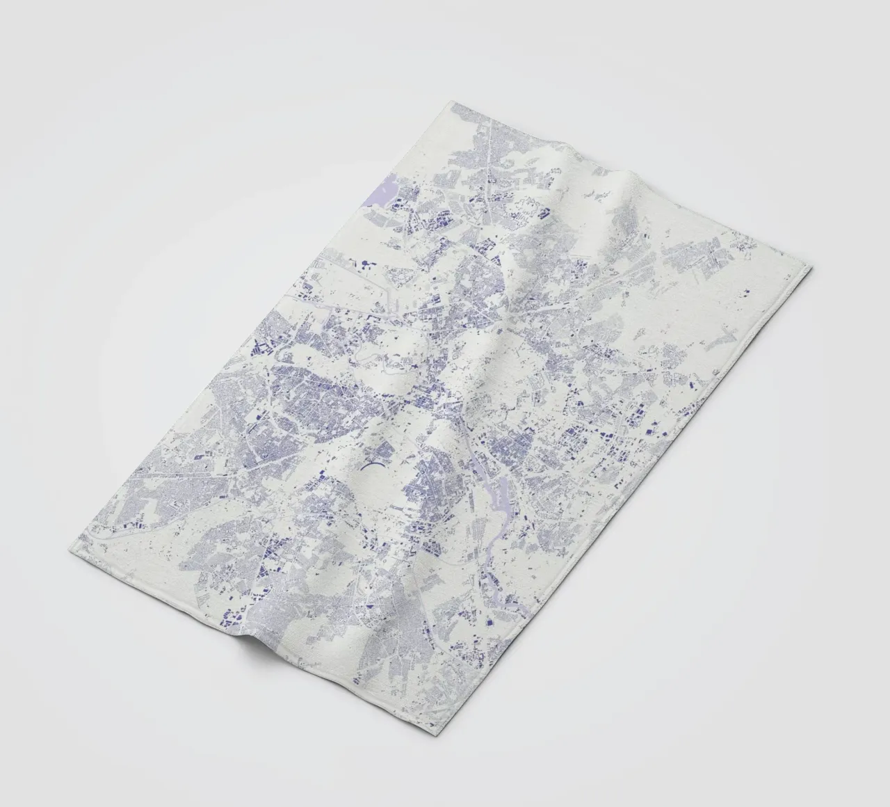 Berlin Blue Fleecedecke von Urban Maps