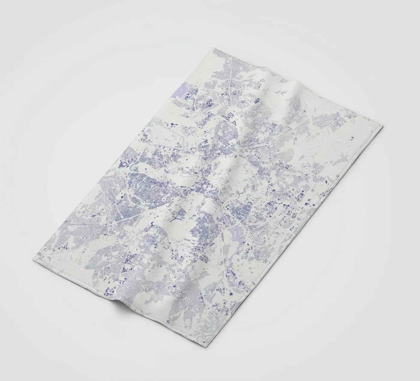 Berlin Blue fleecedeken van Urban Maps