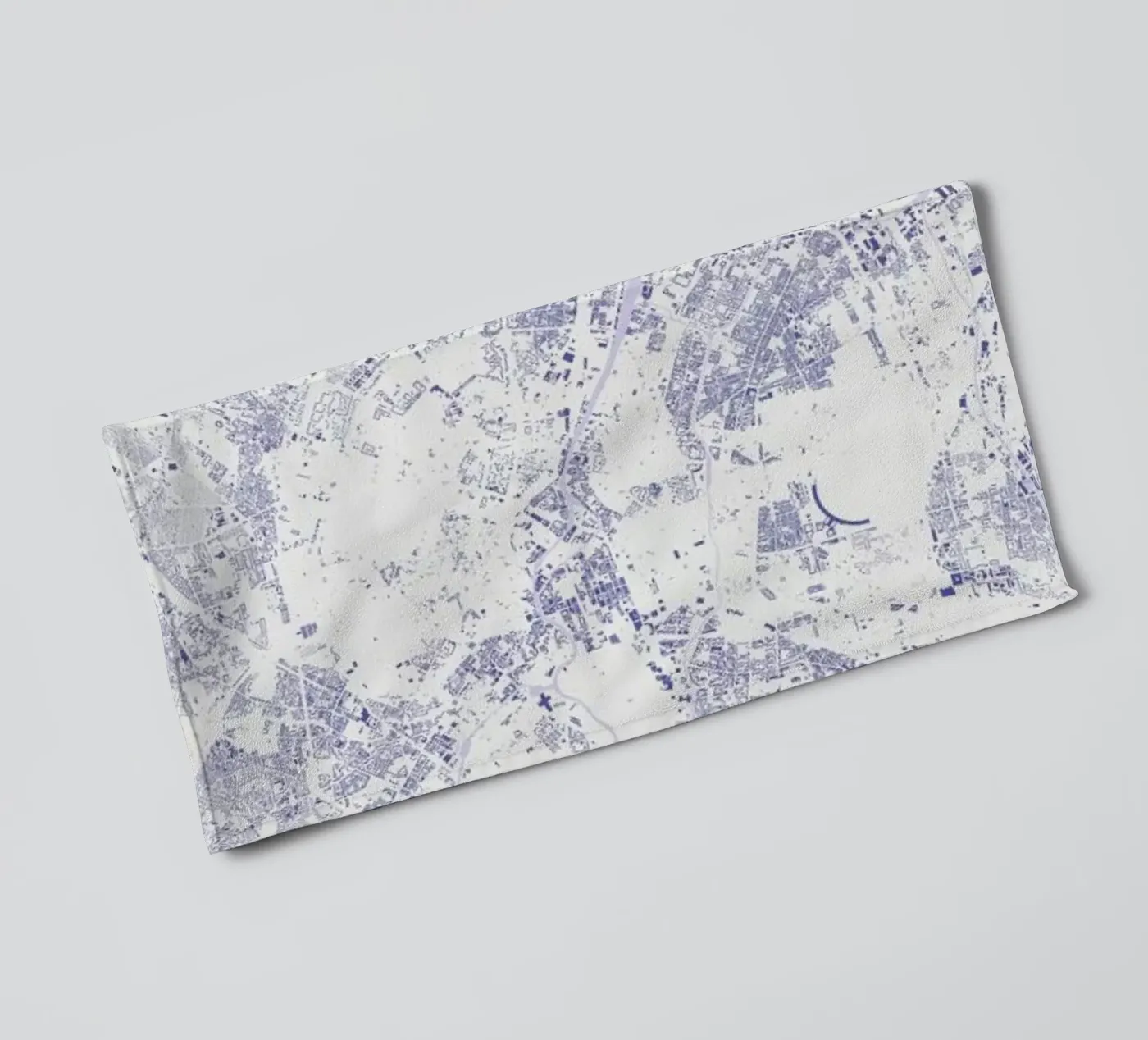 Berlin Blue towel by Urban Maps