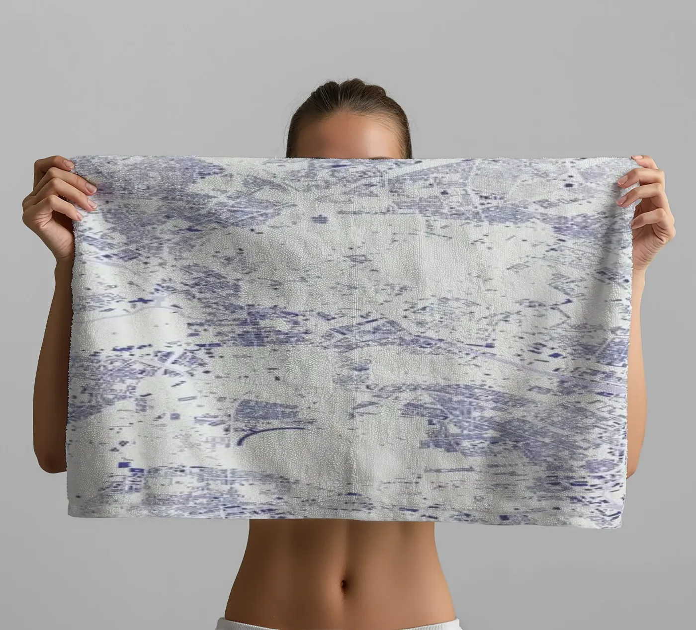 Berlin Blue towel by Urban Maps