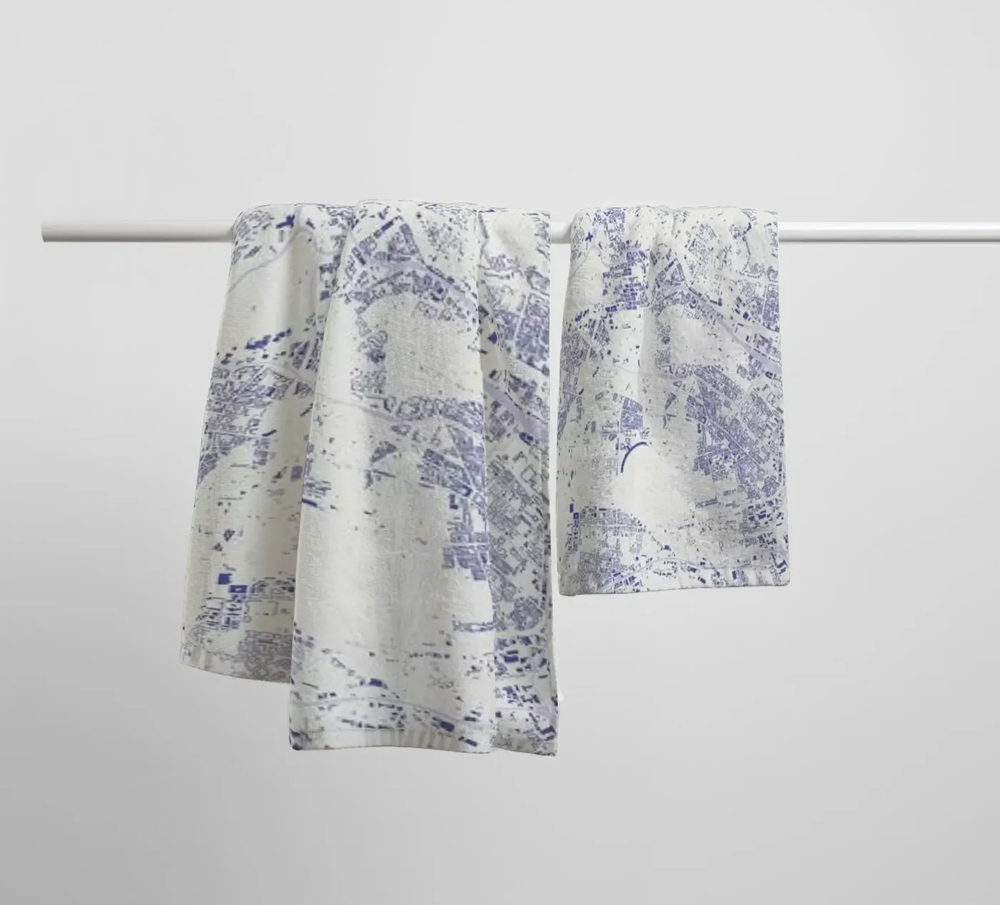 Berlin Blue towel by Urban Maps