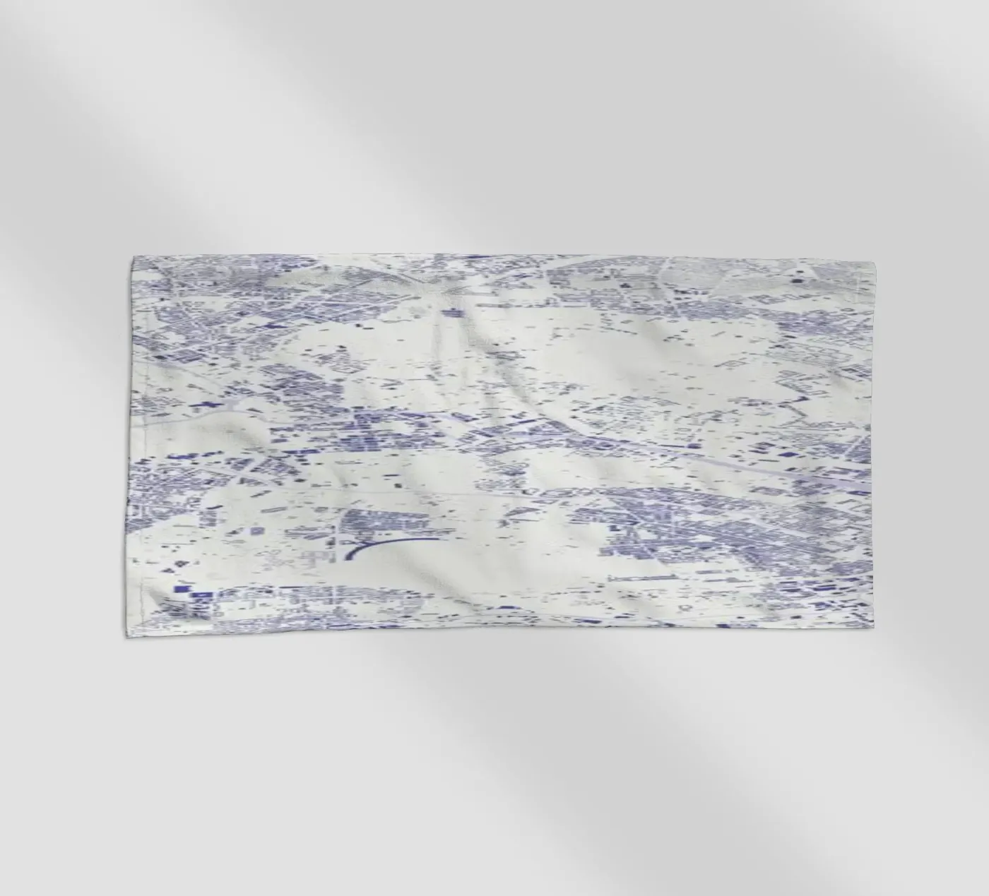 Berlin Blue beach towel by Urban Maps