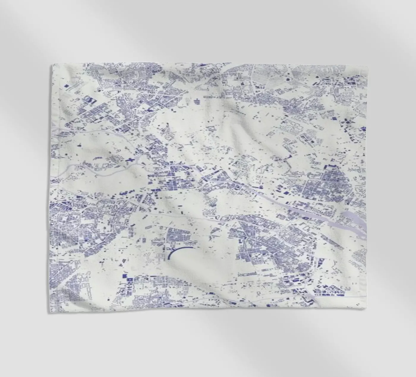 Berlin Blue beach towel by Urban Maps