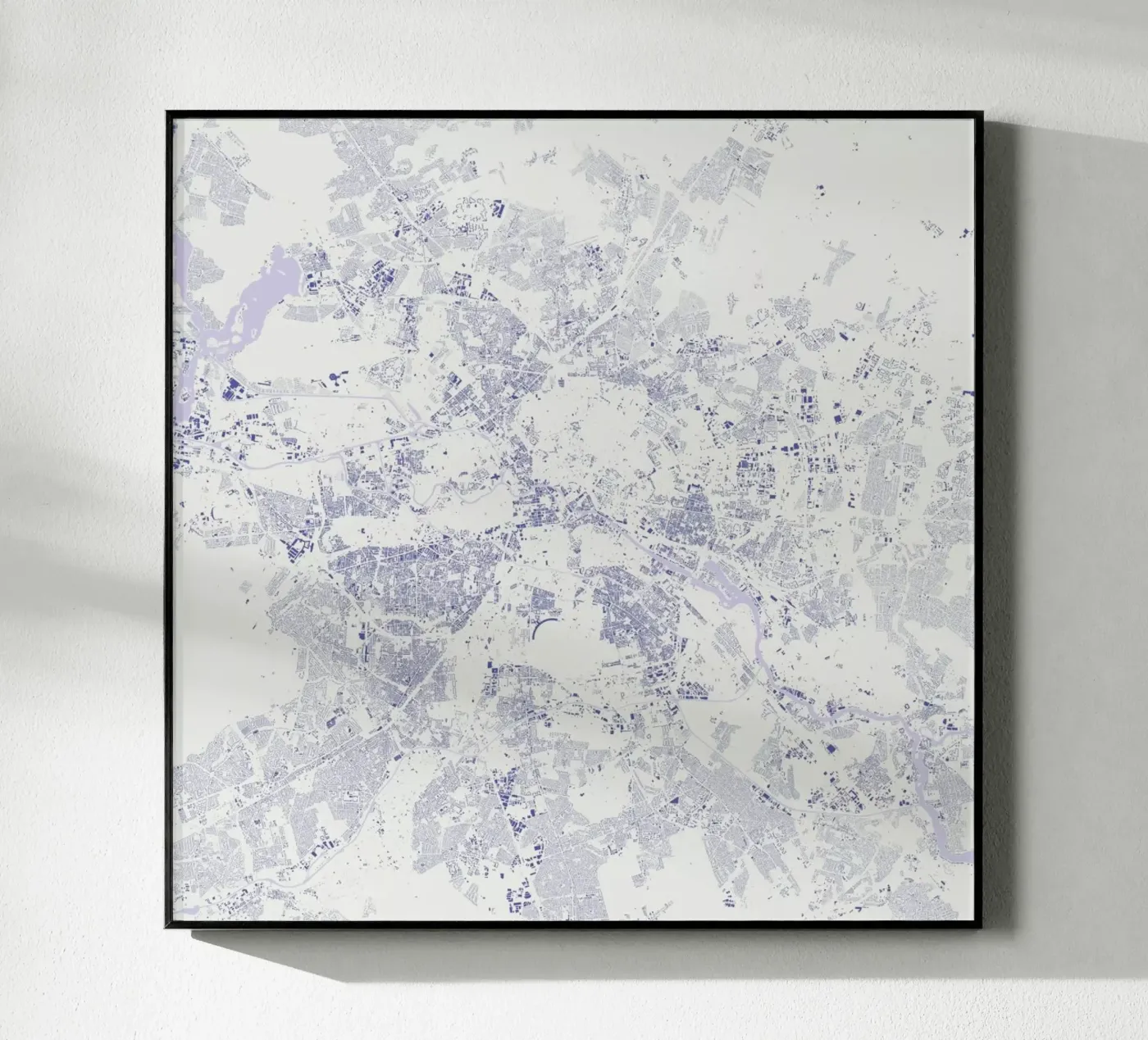 Berlin Blue Acryl-Glas von Urban Maps