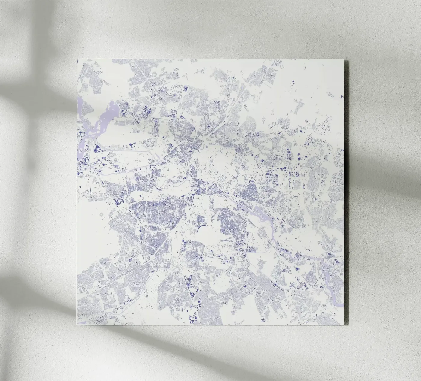Berlin Blue forex-plaat van Urban Maps