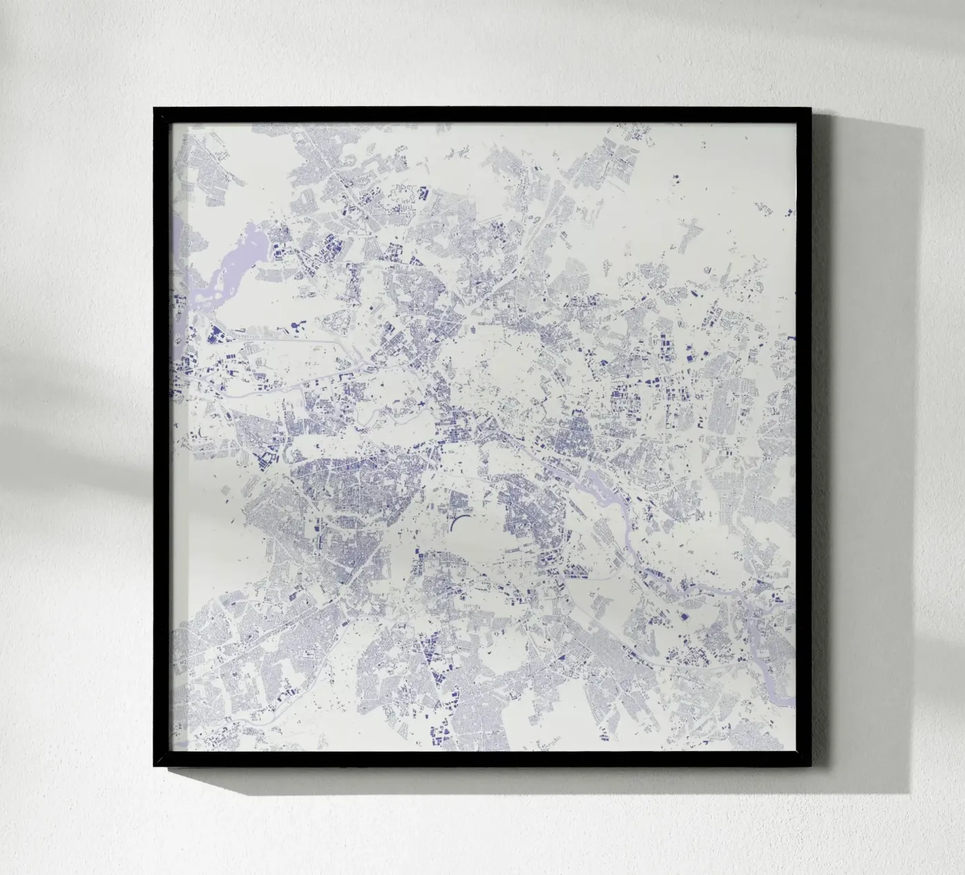 Berlin Blue Poster von Urban Maps