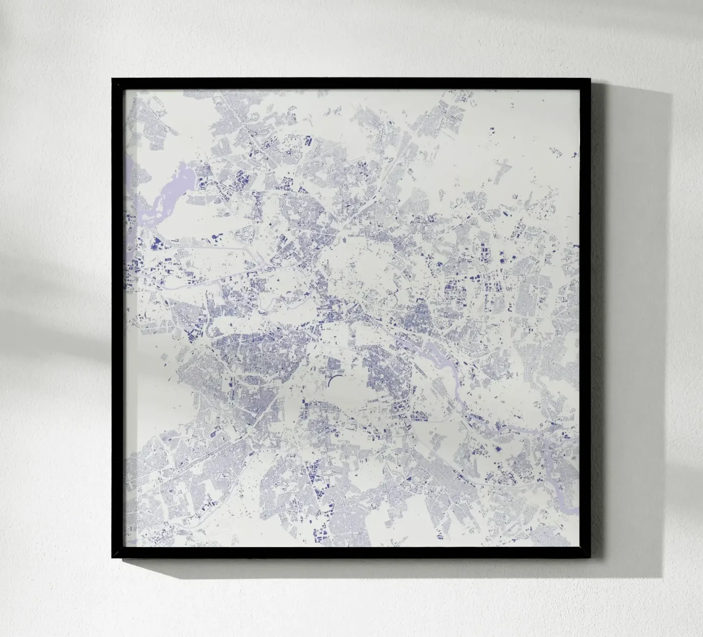 Berlin Blue poster by Urban Maps
