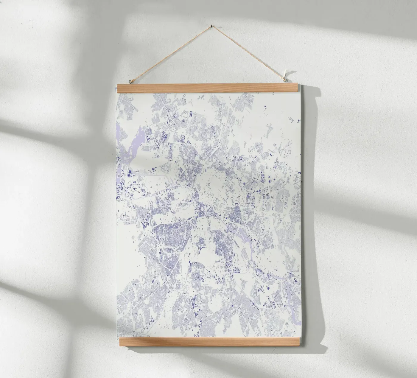 Berlin Blue Poster von Urban Maps