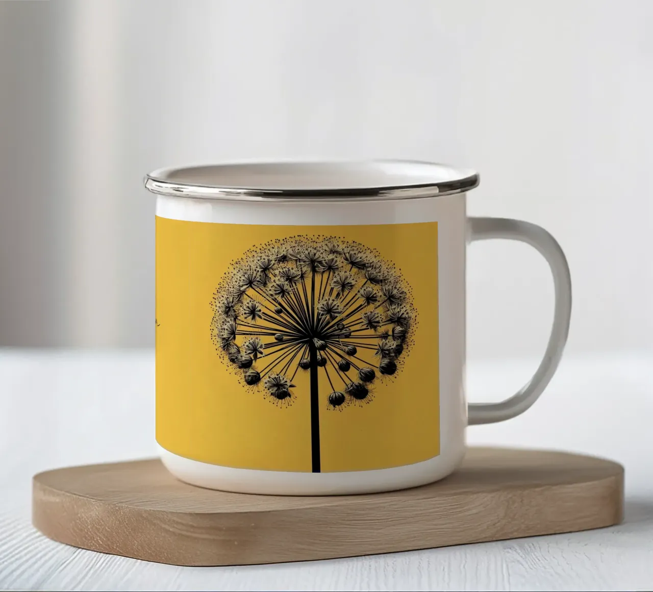 Allium tazza in smalto da Digital Naive